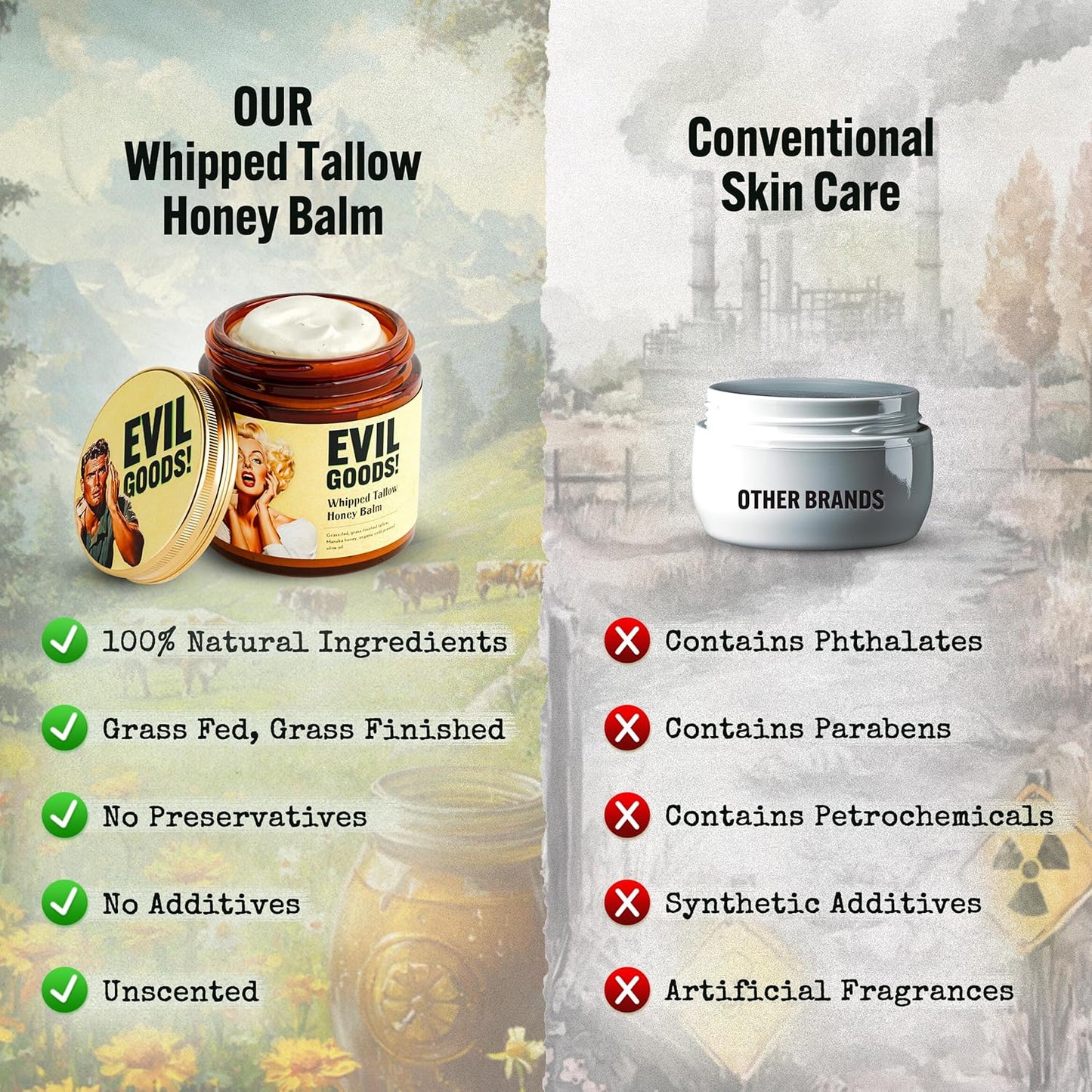 Whipped Beef Tallow and Honey Balm Moisturizer