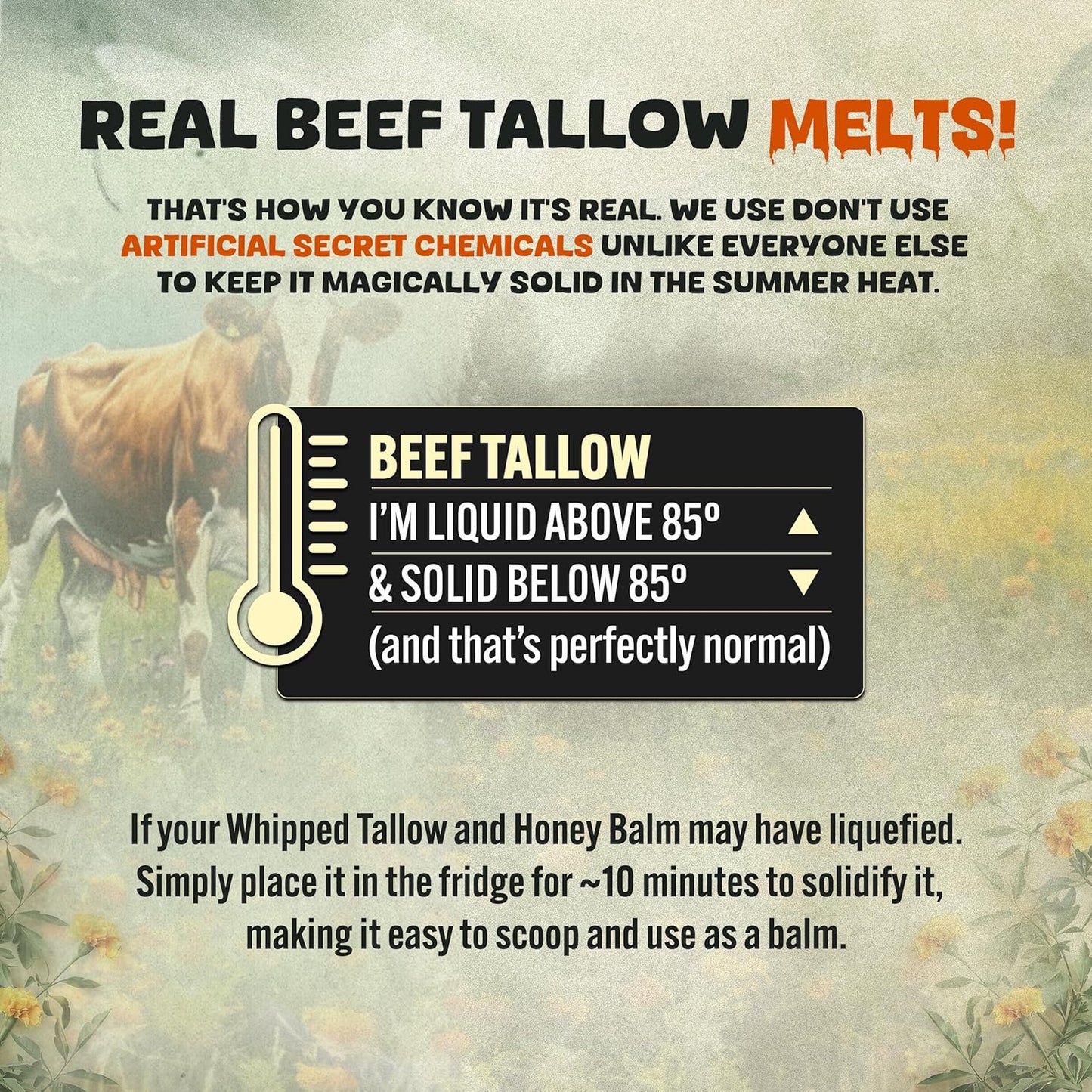 Whipped Beef Tallow and Honey Balm Moisturizer